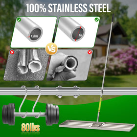 VASALAID yard tool in action across lawn tasks for smooth surfaces.