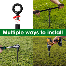 VASGOR drill adapter included for easier stake installation