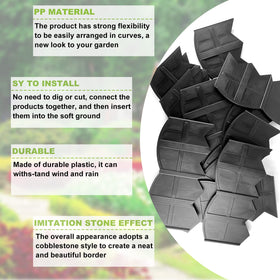 Vashly 20 stakes in one set aid quick secure installation.