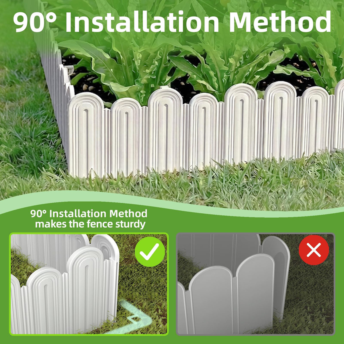 Vashly tall edging 5-9 inch height for durable borders