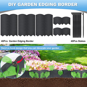 Vashly curved-border design demonstrates flexible edging for curves and arcs.