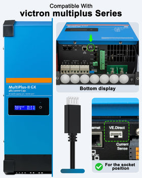 Phoenix 12-500 inverter and VE.Direct cable pairing for reliable connections