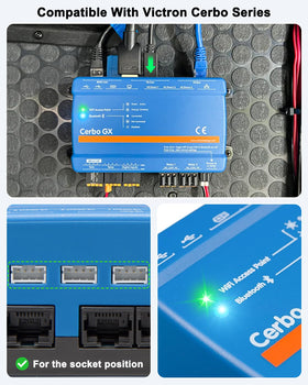 1-meter VASTHOME VE.Direct cable compatible with MPPT controllers