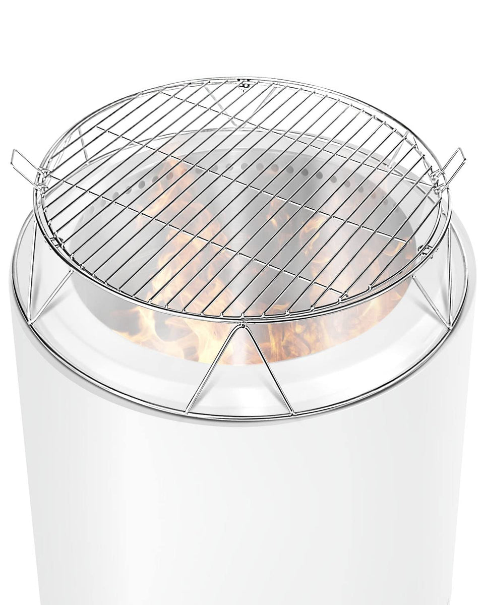 Vaticas fire pit stand for 19.5-inch Bonfire, sturdy support for cooking outdoors.