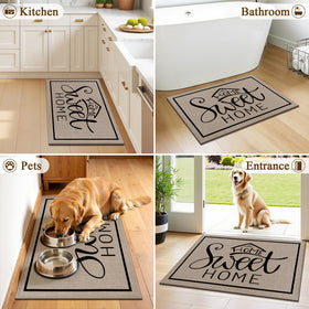 Vaukki door mat ultra-thin profile allows seamless door clearance.