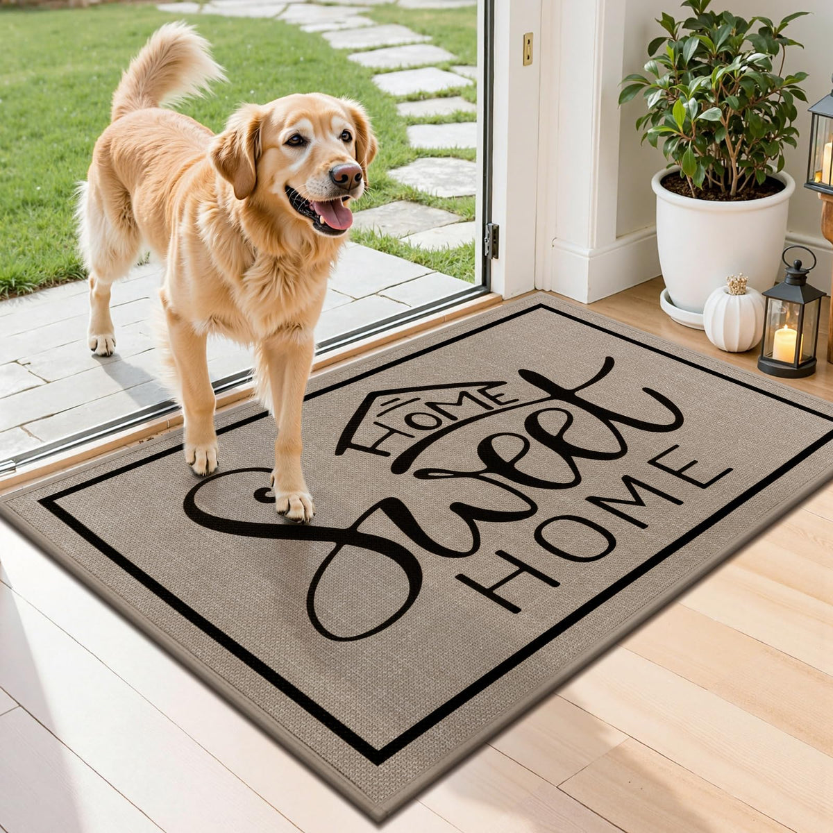 Vaukki easy-cleaning mat that rinses clean after washing.
