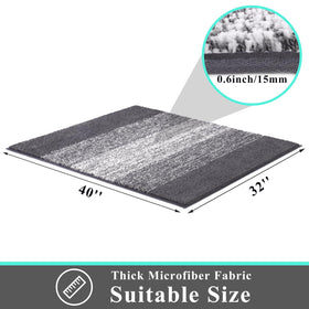 Vaukki 32x40-inch mat provides ample entryway coverage.