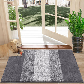 Vaukki indoor doormat with absorbent mud-trap keeps entryways clean.