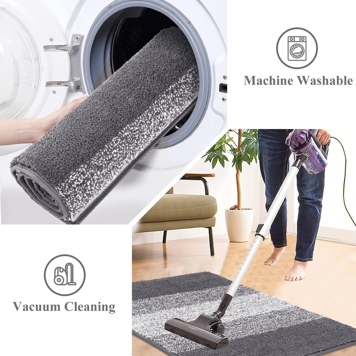 Vaukki Indoor Doormat low-profile design allowing smooth door passage