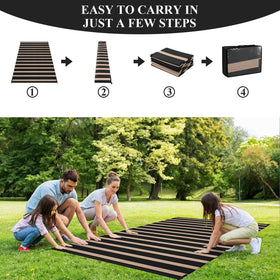 Vaukki UV-resistant deck rug maintains color and durability outdoors.