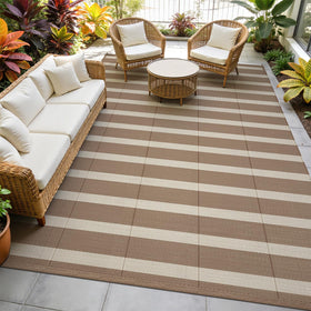 Vaukki versatile rug suitable for patios, decks, RVs, and more.
