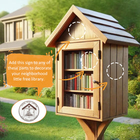 Vausart community-spirit sign invites sharing and strengthens local literacy.