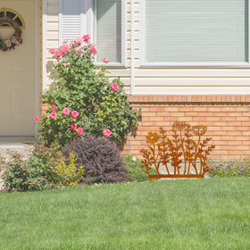 Vausart metal flower yard decor adds visual texture to yards.