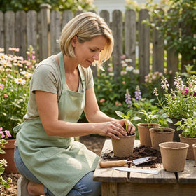 Vayantgo biodegradable pots can be planted directly into soil.