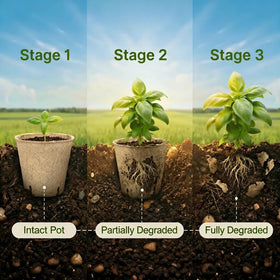 Vayantgo sturdy disposable pots offer durable, mess-free seed starting.