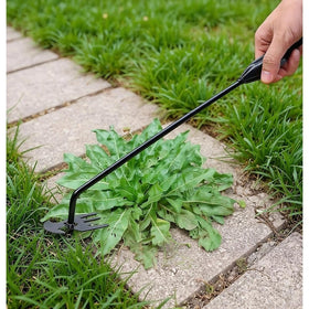 VBQFDPH weed puller made of rust-resistant manganese steel designed for durability outdoors.