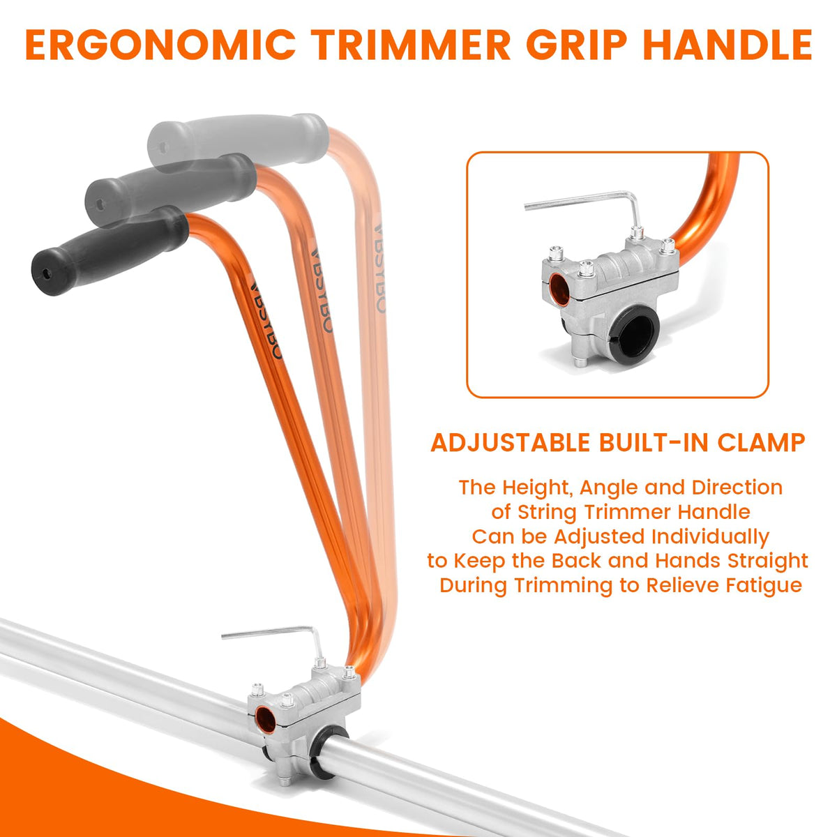 VBSYBO Echo-compatible handle extension delivers stable grip in humid conditions.