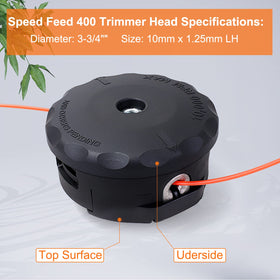 VBSYBO Speed Feed 400 adapter detail showing 10mm x 1.25 LH for easy install