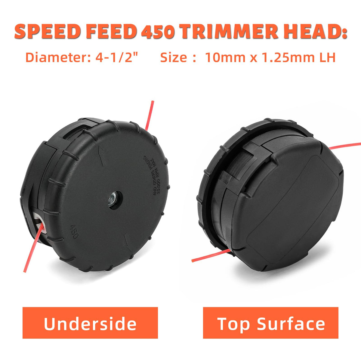 VBSYBO Speed-Feed 450 supports 20 feet of .095 line for tough trimming