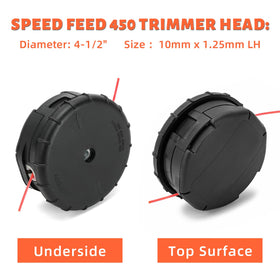 VBSYBO Speed-Feed 450 supports 20 feet of .095 line for tough trimming