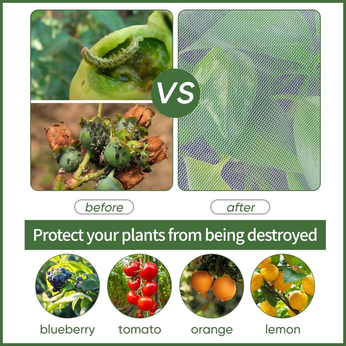 VBWSL garden netting UV resistance demonstrates long-lasting outdoor durability.