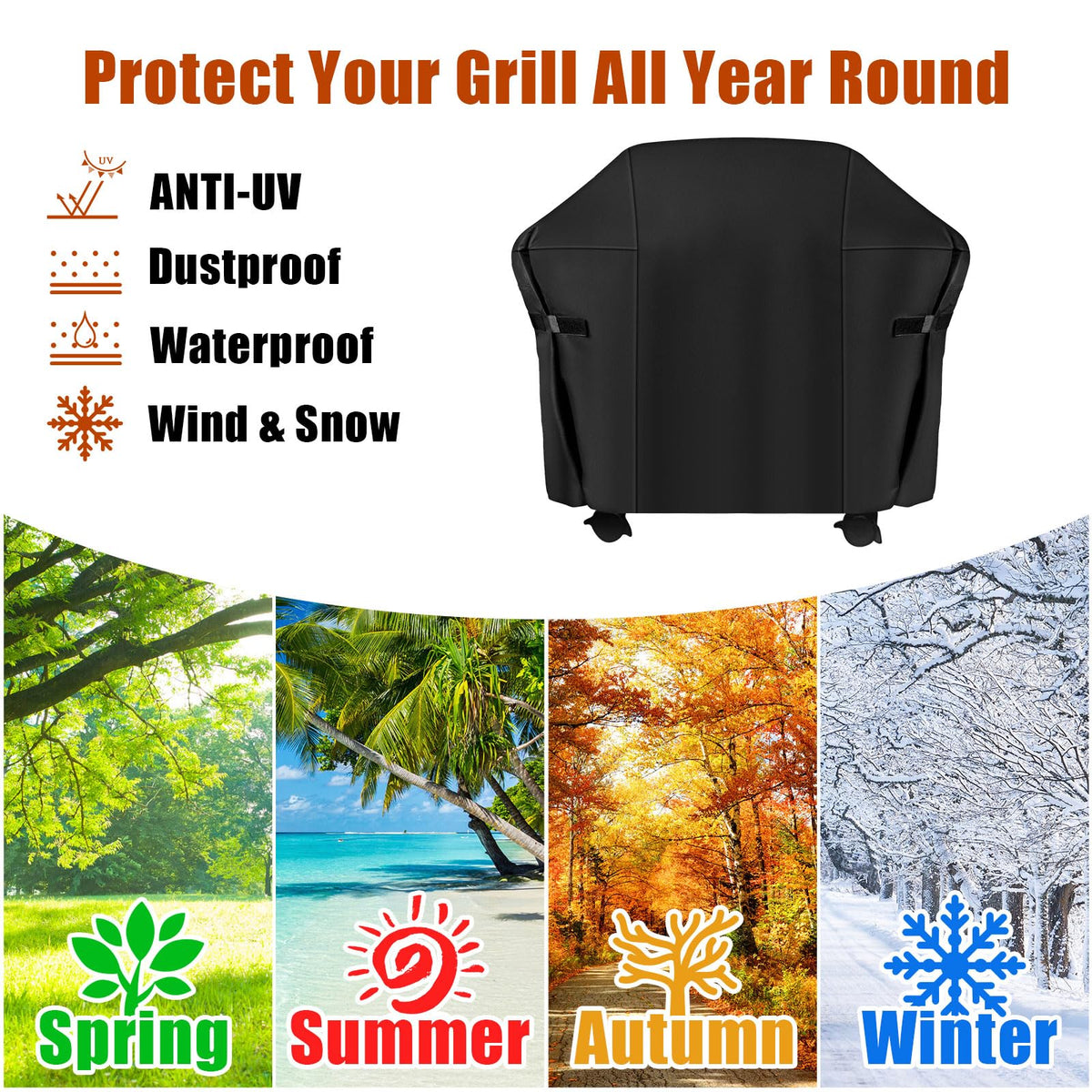 vchin weatherproof design keeps your grill ready for outdoor use