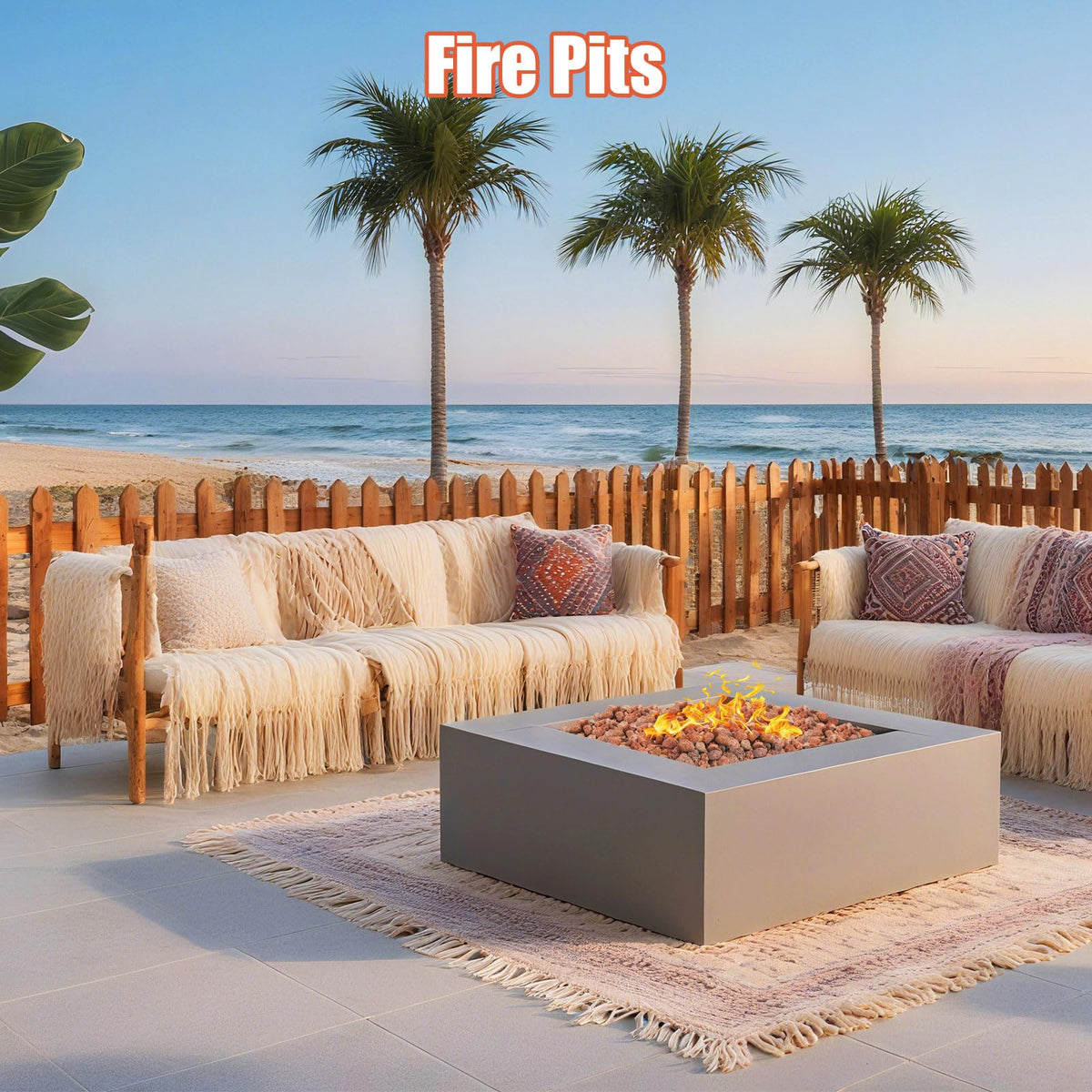 Vchin red lava rocks porous surface aids efficient gas flame distribution.