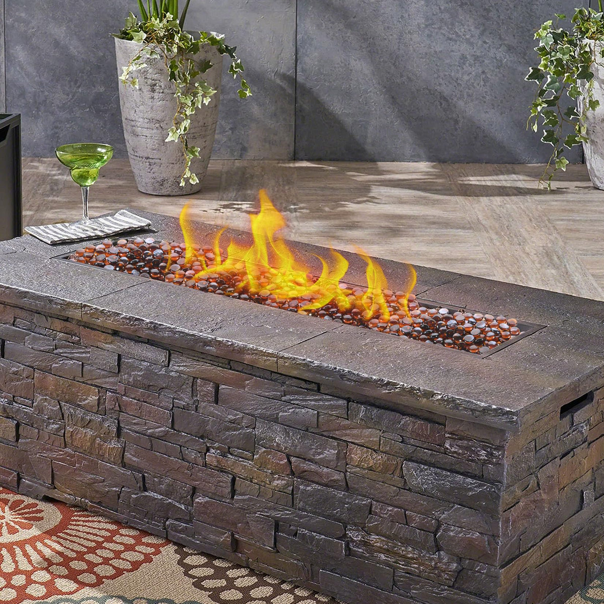 Vchin thermally tempered fire glass collection for safe use