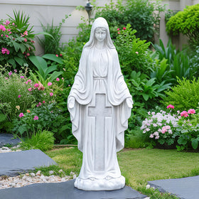 VChymm hand-painted Virgin Mary garden statue with enduring finish
