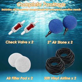 VCRAZE replacement air filter pads for pump maintenance