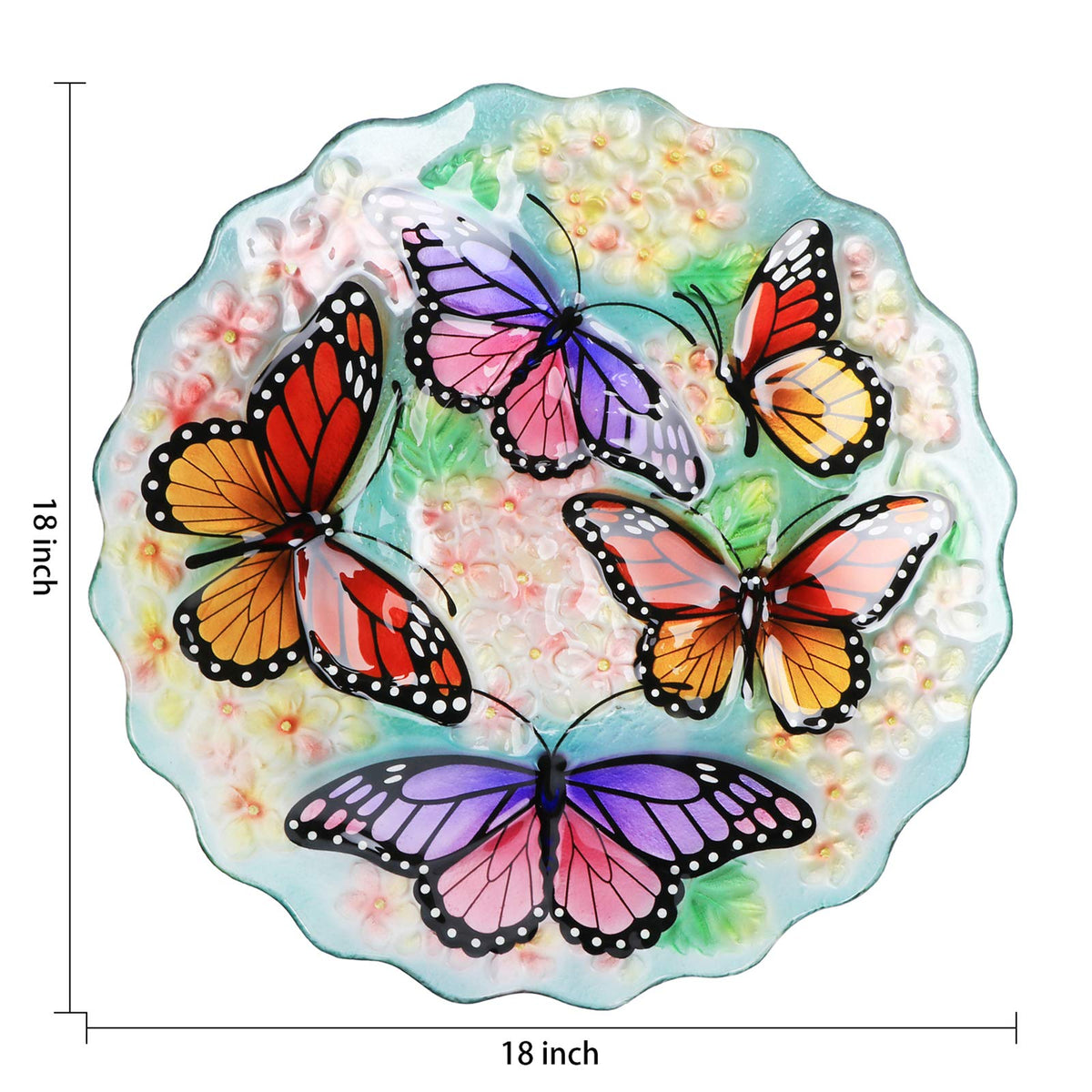 VCUTEKA butterfly motif adds color and charm to outdoor space.