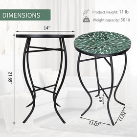 VCUTEKA anti-rust coating protects the table against rain and sun exposure.