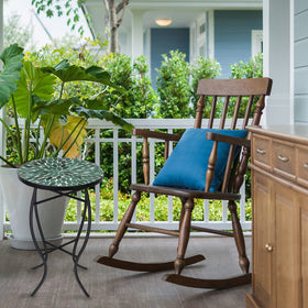 VCUTEKA patio/balcony setup featuring a compact mosaic side table.