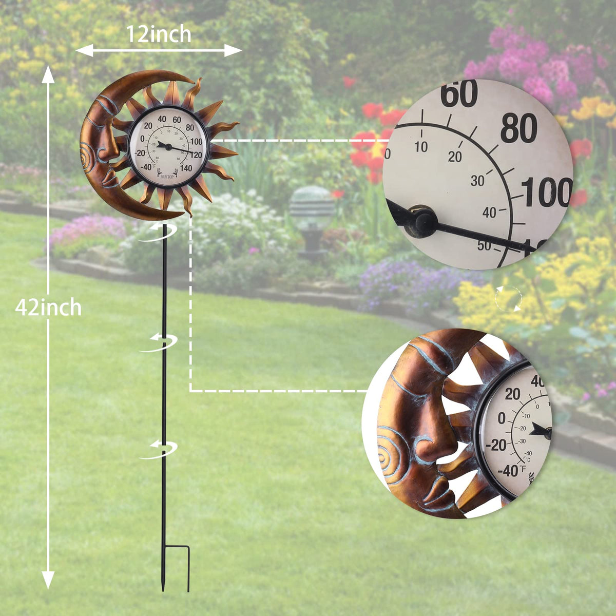VCUTEKA bold readability dial provides clear temperature values at a glance
