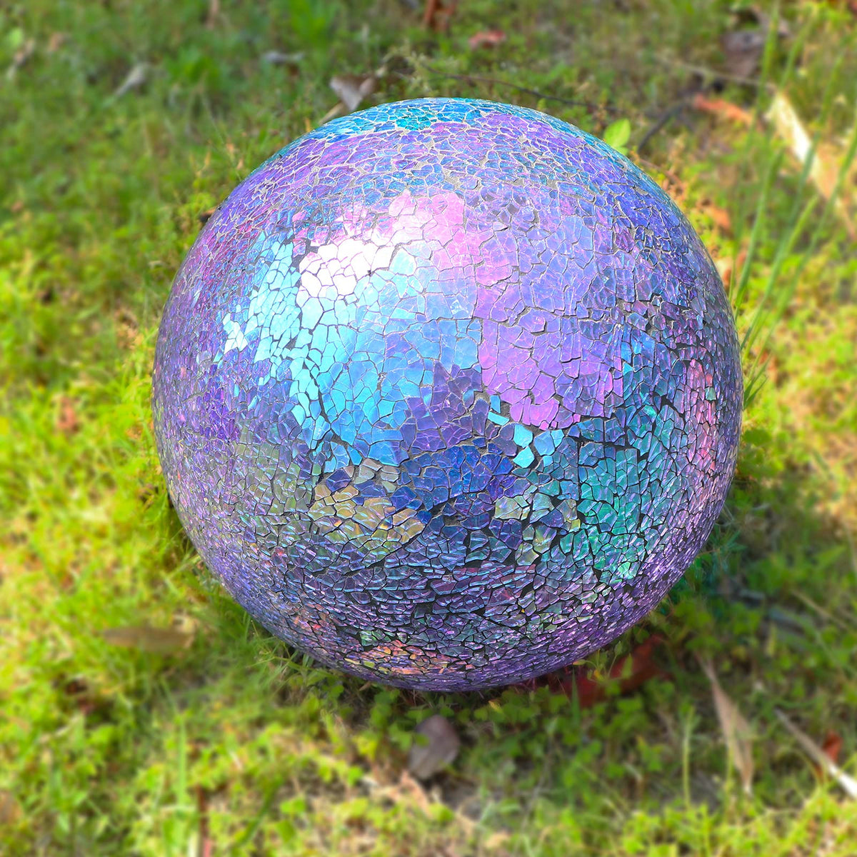 VCUTEKA crackle glass globe designed for durable outdoor use