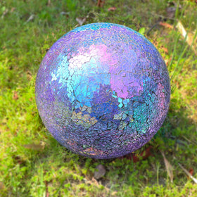 VCUTEKA crackle glass globe designed for durable outdoor use