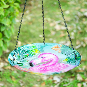 VCUTEKA easy-clean glass surface on birdbath for quick maintenance