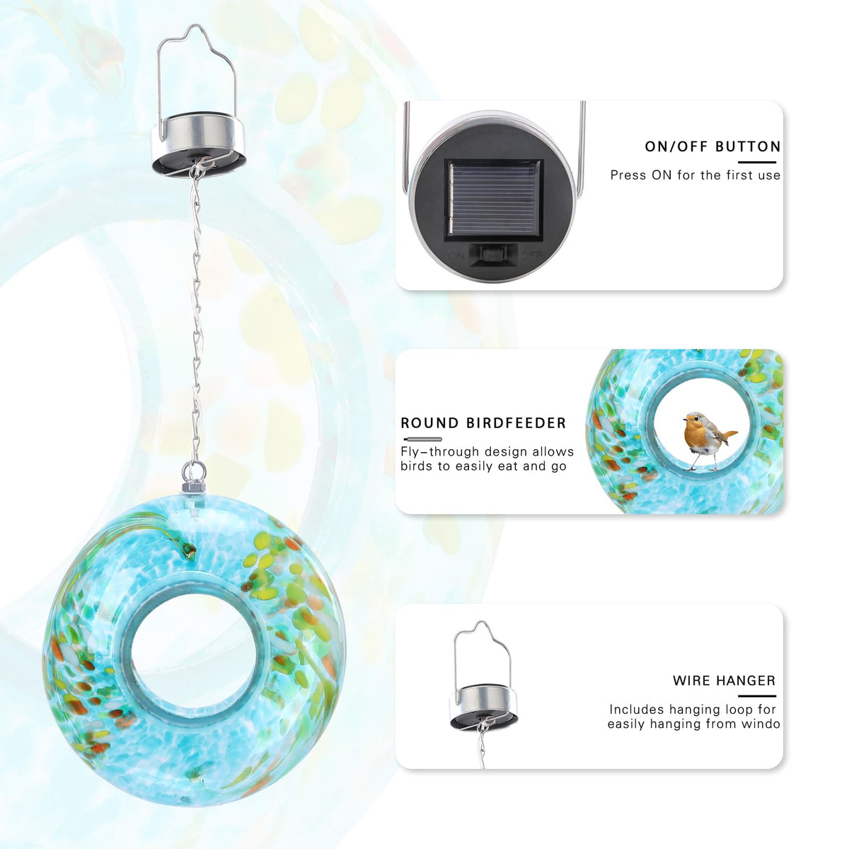 VCUTEKA easy-fill and clean bird feeder for quick refills