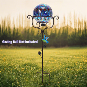 VCUTEKA gazing-ball-stand 30-inch height demonstrates tall garden display.