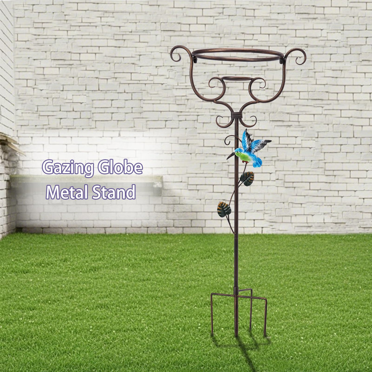 VCUTEKA gazing-ball-stand indoor-outdoor use enhances patio or garden space.