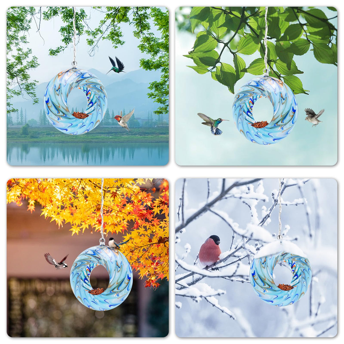 VCUTEKA Gift-Nature-Lovers Bird Feeder makes a thoughtful outdoor gift.
