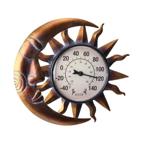 VCUTEKA patio decor thermometer blends with outdoor spaces and borders