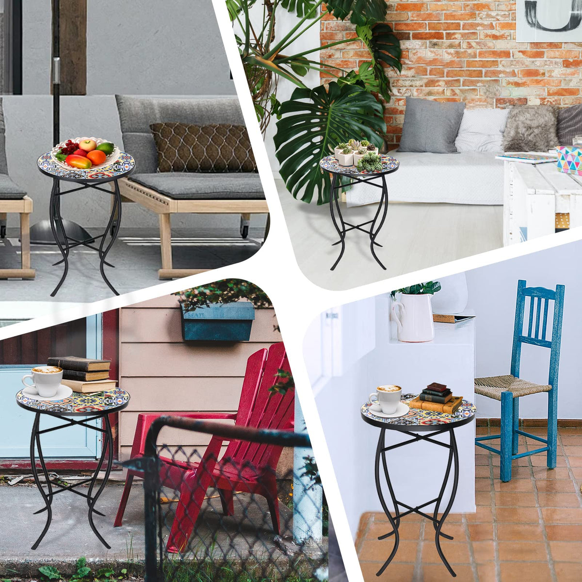 VCUTEKA rust-resistant coating helps daily use in sun or rain.