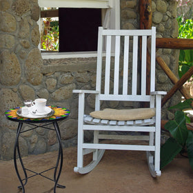 VCUTEKA Rust-resistant metal frame ensures outdoor durability.