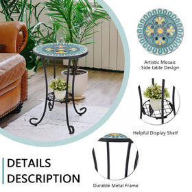 VCUTEKA rust-resistant patio table withstands outdoor weather.