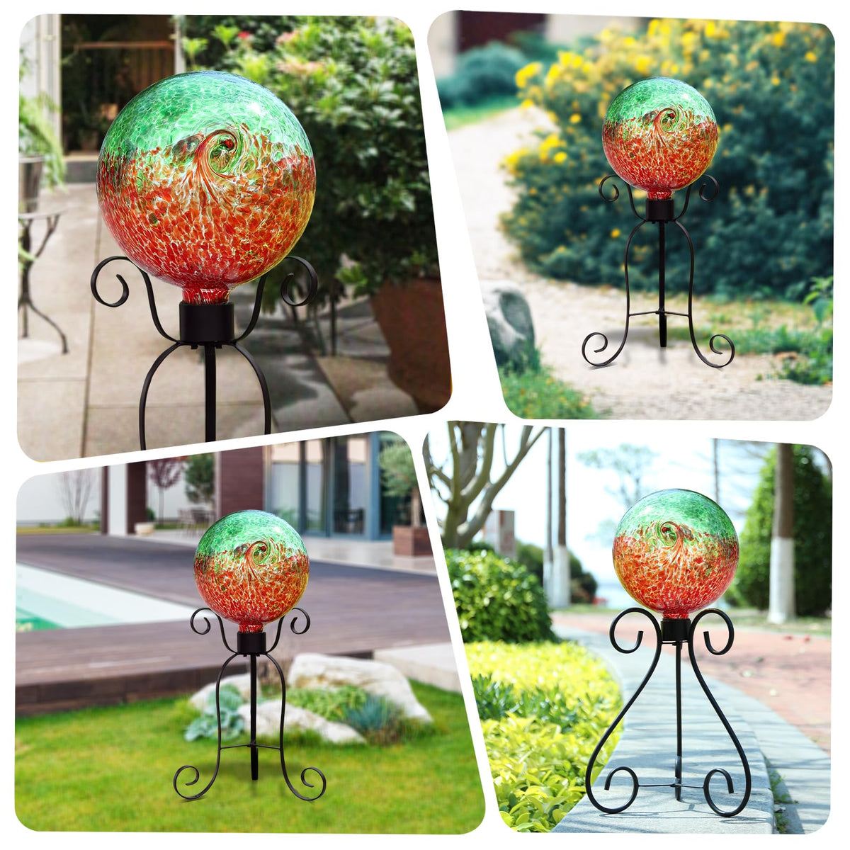 VCUTEKA glass ball cleans easily for a continued shine.