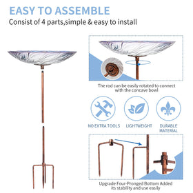 VCUTEKA waterproof bird bath design ready for any weather.