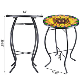 VCUTEKA Yellow sunflower pattern brightens outdoor patios and balconies.