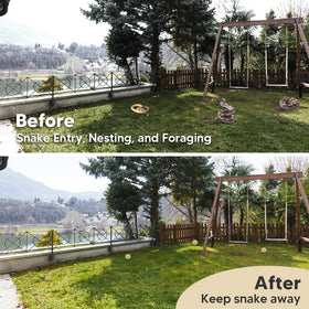VDKOGSX outdoor deterrent keeps driveways and flowerbeds snakes-free