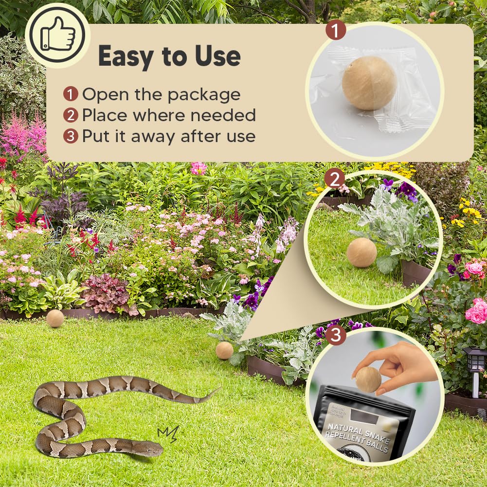 VDKOGSX snake deterrent in yard application ensures ongoing snake-free outdoor spaces